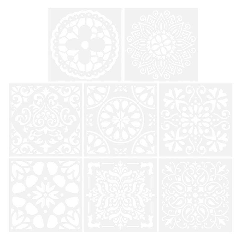 8-teiliges Blumenschablonen-set