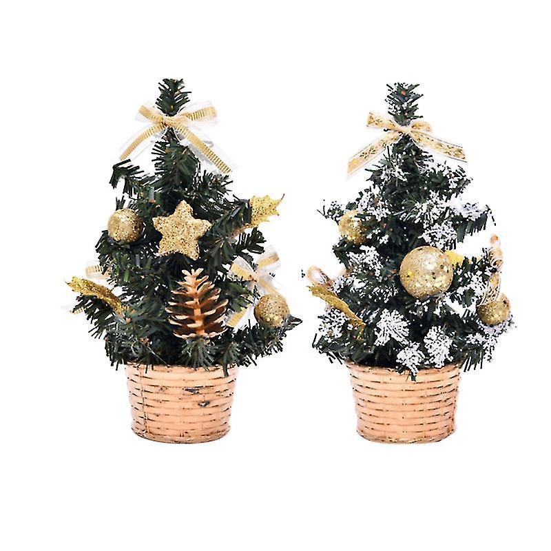 Der Neue 2er-pack Mini-weihnachtsbaum Für Weihnachten