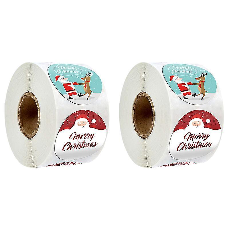 2 Rollen Weihnachtssiegel-etiketten