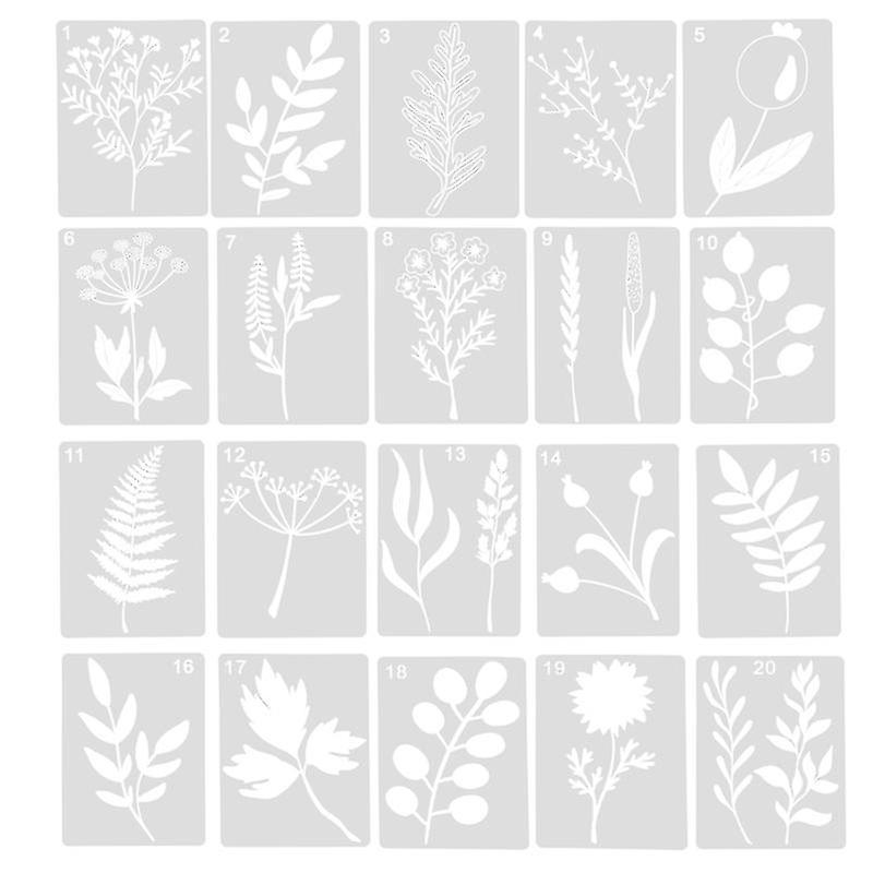 20 Blatt Malschablonen