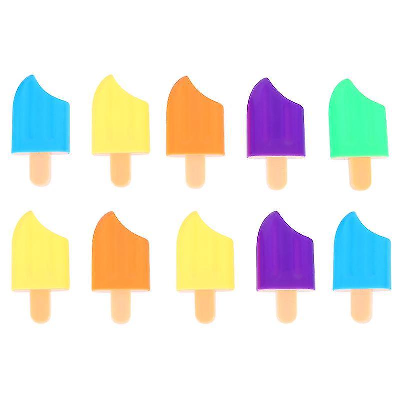 10 Stück Textmarker In Eisstielform