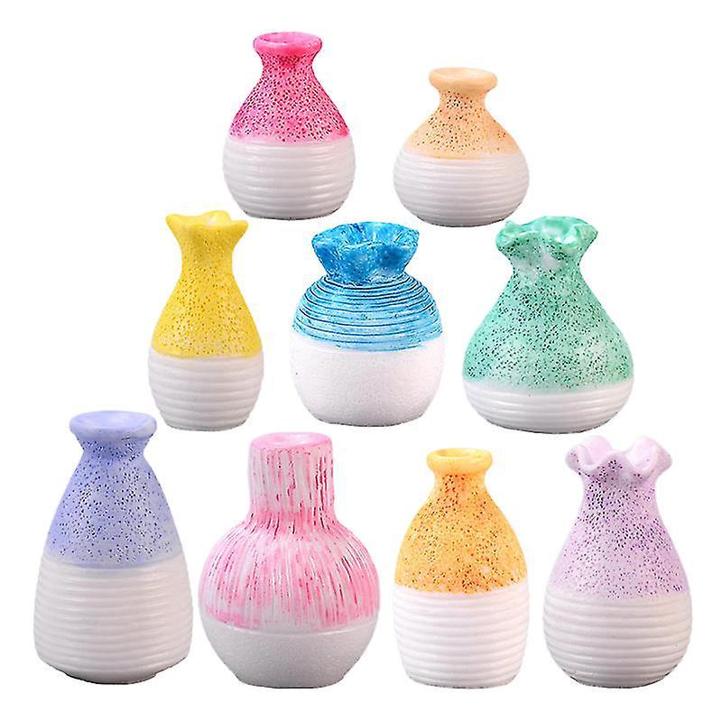 9-teiliges Miniaturvasen-set