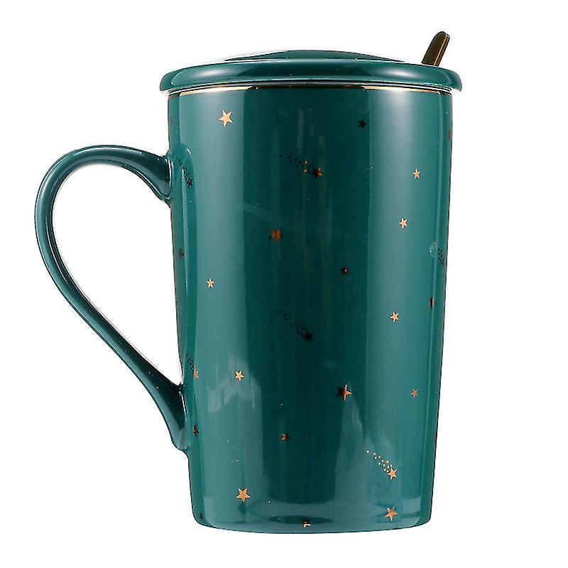 1 Set Kaffeetasse Mit Deckel Und Löffel Für Zuhause