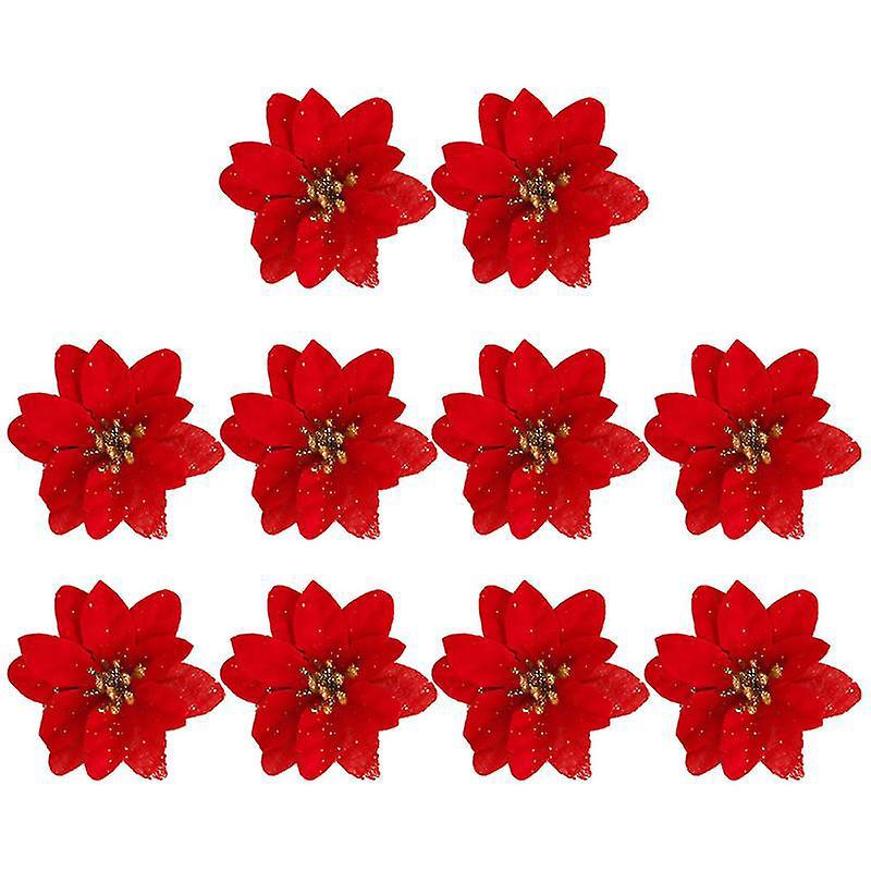10 Künstliche Weihnachtsblumen