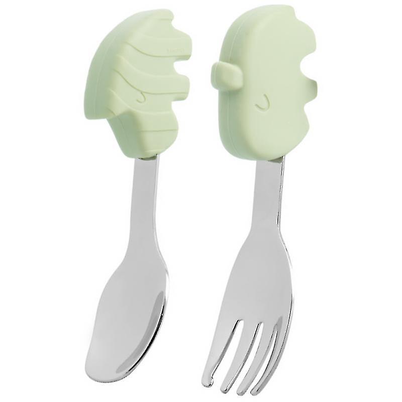 1 Set Edelstahllöffel Und -gabel
