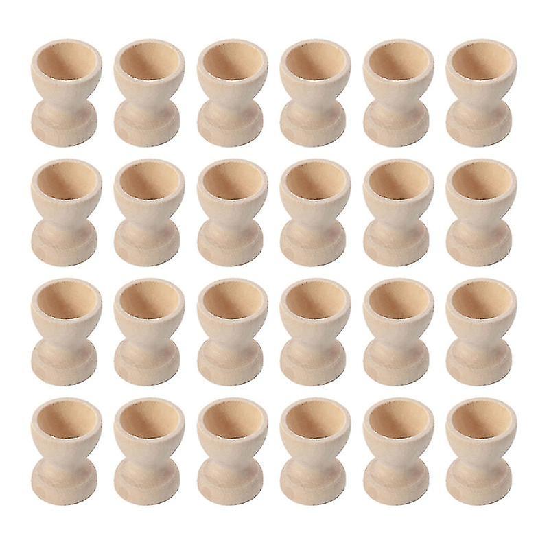 24er-set Eierbecher Aus Holz