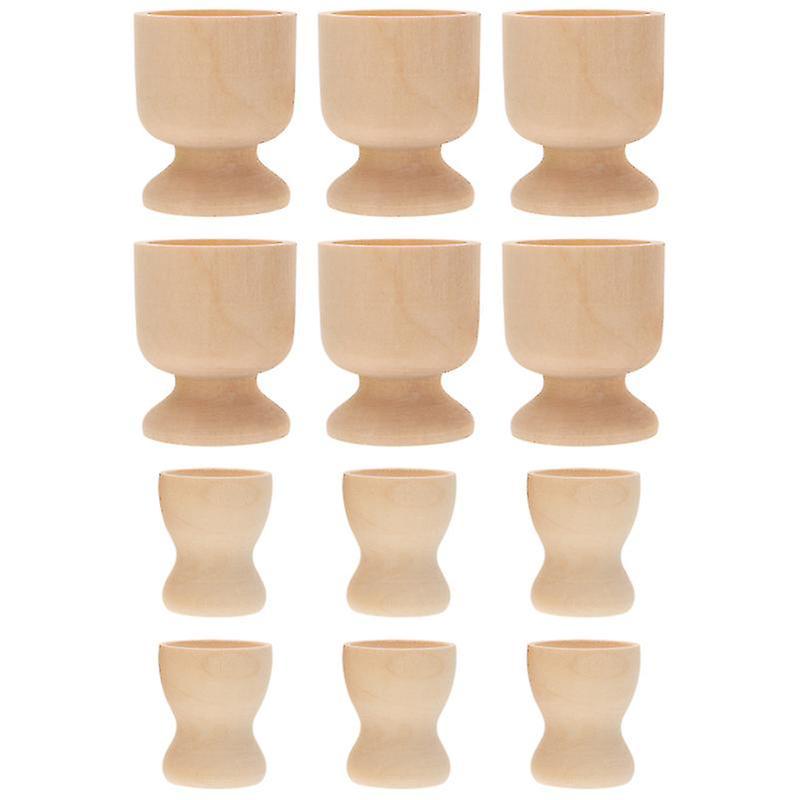12-teiliges Set Holztabletts