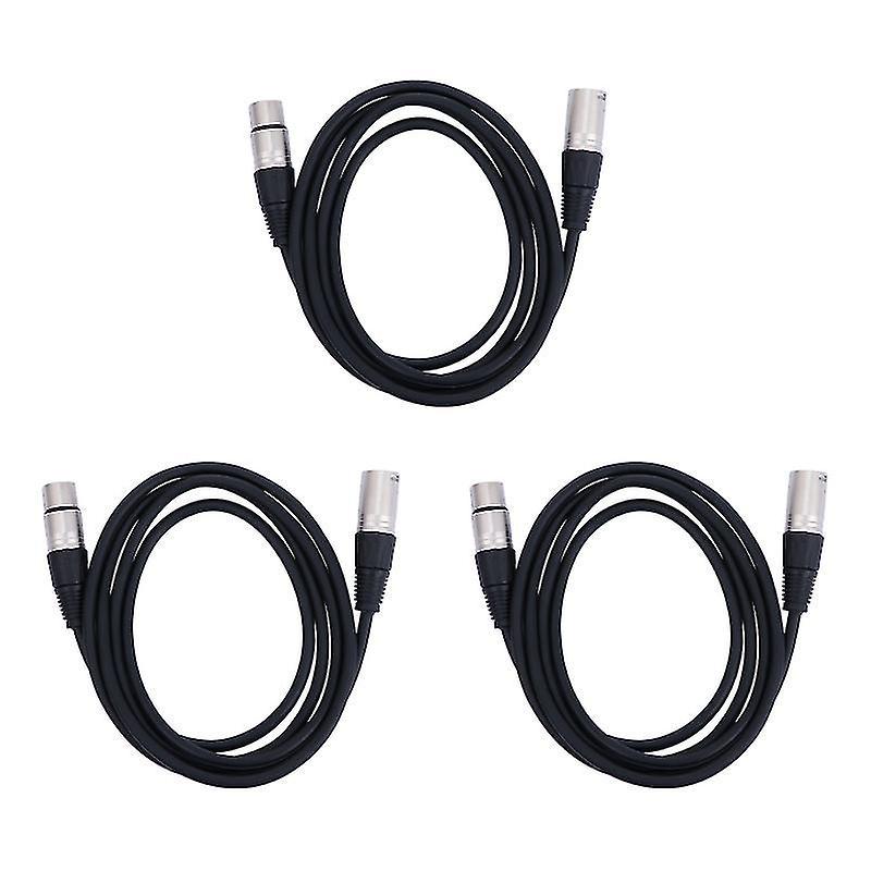 3 Stück Xlr-stecker Auf Xlr-buchse