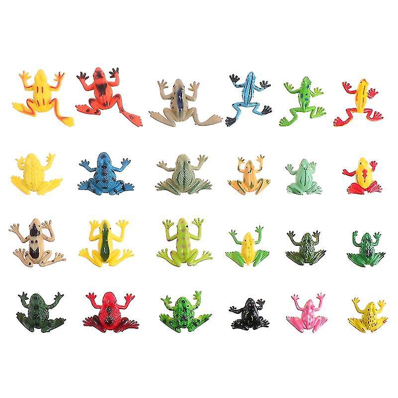 24 Froschstatuen