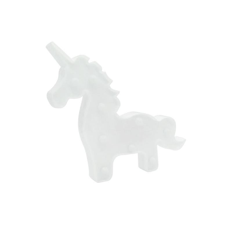 9-teiliges Einhornkopf-lichterset
