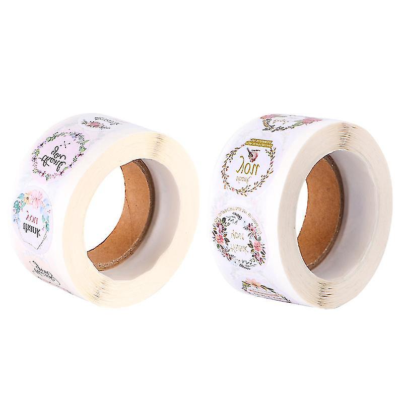2 Rollen Dankeschön-siegelaufkleber