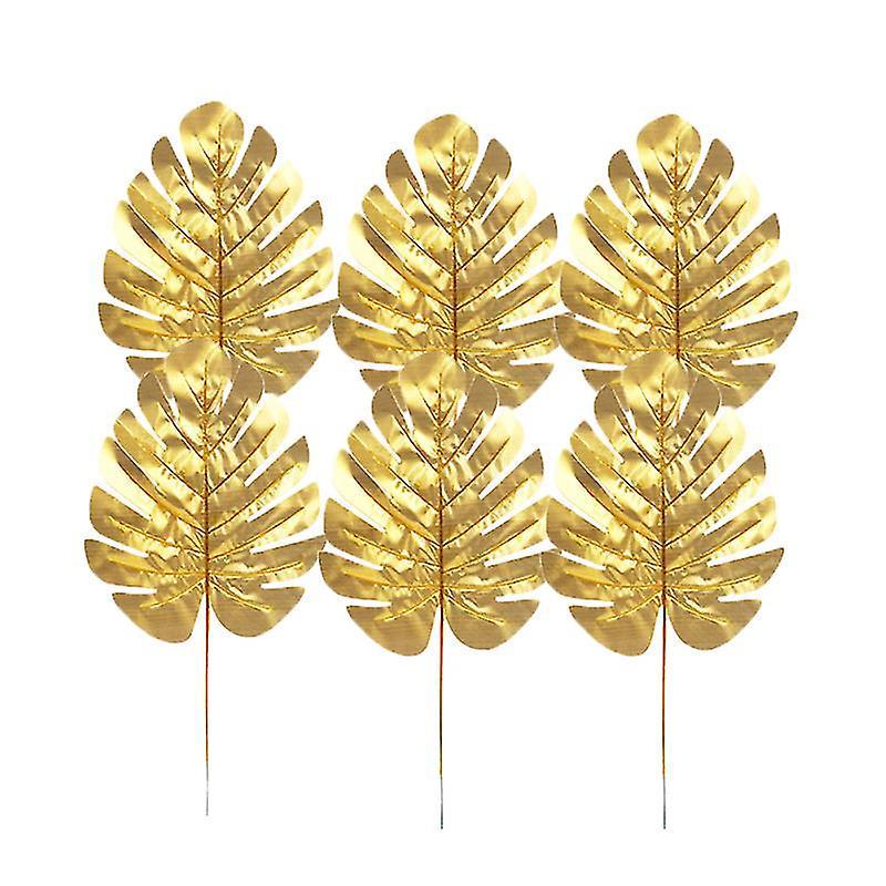 10 Stück Künstliche Goldene Blätter