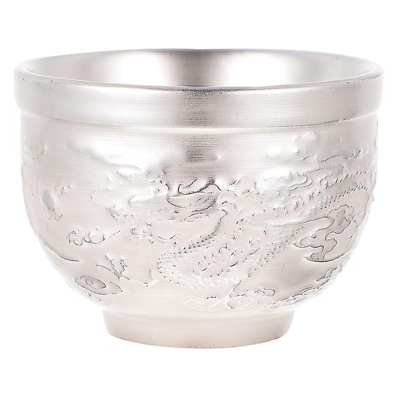 1 Stück Robuste, Versilberte Teetasse