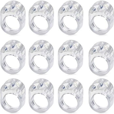 Dbbegk 12er-pack Transparente Türgriffstopper Aus Pvc, 17 Mm Durchmesser