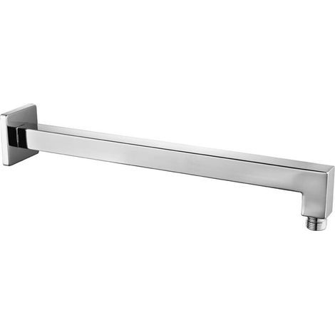 Dbbegk Silber Eloxierter Quadratischer Duscharm 40 Cm X 6,5 Cm X 6 Cm, Ersatzrohr Für Wandmontierte Duschköpfe Aus Edelstahl