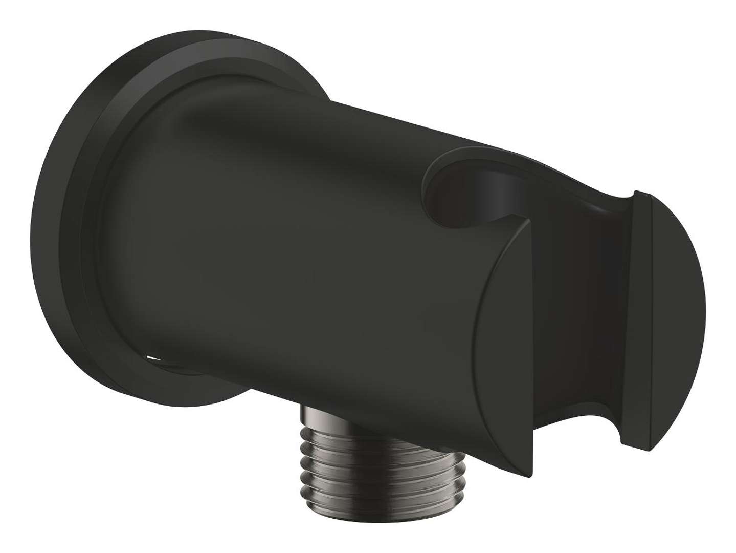 Grohe Rainshower - Wandanschlussbogen Mit Brausehalter, Mattschwarz 266582430