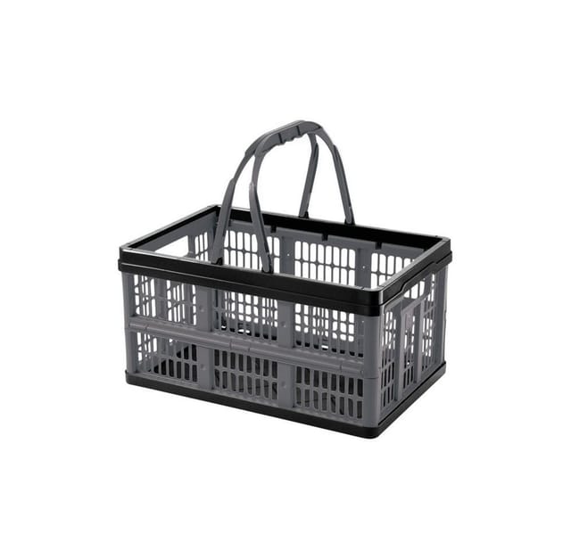 Tontarelli Einkaufskorb Tontarelli Klappbox Voila 16 L schwarz-anthrazit