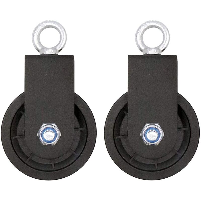 Rollen, 90-mm-seilrolle, 360° Drehbares Zugrad Für Flaschenzugsysteme, Heimwerkerbedarf, Hebeblock, Hebeleiter, Fitnessgeräte