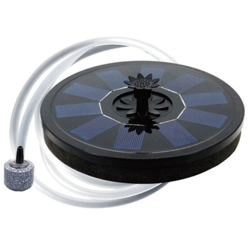 Solar-teichbelüfter Schwimmende Sauerstoffpumpe Mit Luftschlauch Und Blasenstein Schwimmender Wasser-sauerstoffbelüfter 5v/1.5w Teich Springbrunnen Fische Vogelbad
