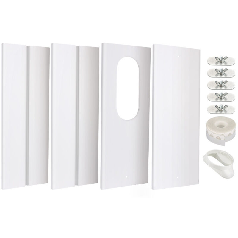 Fenster-kit Für Mobile Klimaanlage – Verstärkte Pvc-platte – Verstellbar Von 43 Bis 150 Cm