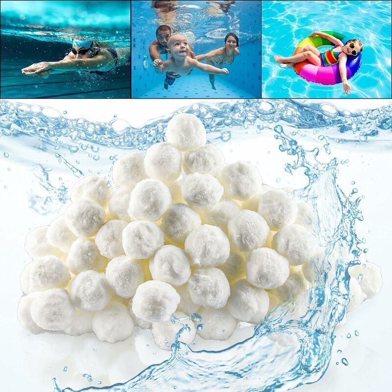 Filterkugeln Für Schwimmbad, Filterbälle, Wiederverwendbare Filterbälle, Schwimmbad-filterbälle, Reinigungsmaterial Für Schwimmbäder, Kugeln Für Sandfilter, Wasserfiltration (700g)