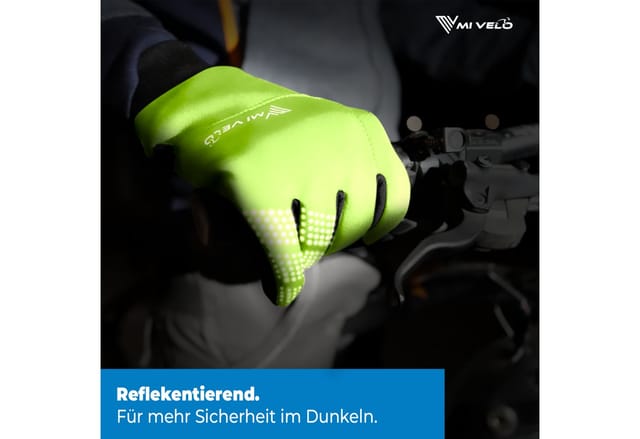 MIVELO Fahrradhandschuhe warme Winterhandschuhe wasserabweisend winddicht mit Touchscreen Funktion