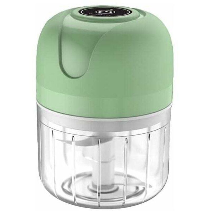Kabelloser Elektrischer Mini-knoblauchzerkleinerer, 250 Ml – Usb-aufladbar – Edelstahlklinge – Lebensmittelechter Pp-becher – Zum Zerkleinern Von Fleisch, Zwiebeln Und Chilischoten