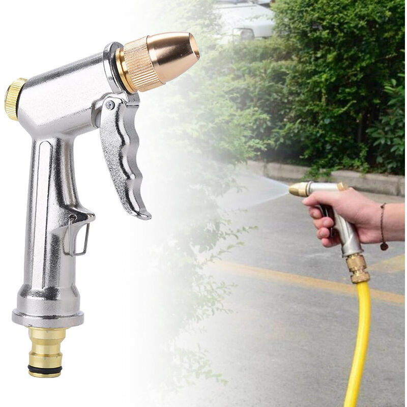 Multifunktionale Gartenspritze - Professioneller Hochdruck-sprühkopf Mit Gartenschlauchanschluss, Ideal Für Autowäsche Und Gartenbewässerung