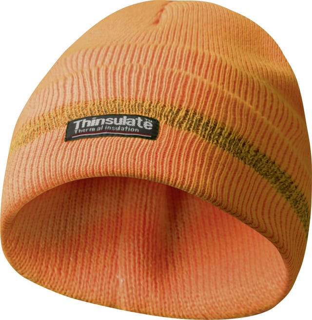 Gebol Beanie Gebol Haube mit Reflektionsstreifen orange