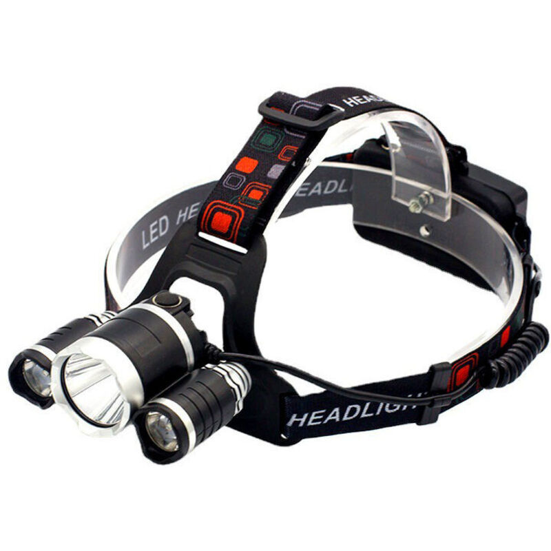 Ultrahelle, Wiederaufladbare Led-stirnlampe Mit 3 Leuchtstufen, 4 Modi Und 6000 Lumen Zum Laufen, Campen, Angeln, Radfahren Oder Wandern – Crezuo