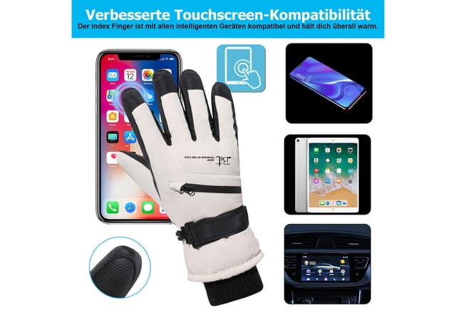 BTTO Hsch. Multisporthandschuhe Skihandschuhe Männer Frauen Schnee Handschuhe Winddicht Wasserdicht Touchscreen,Wärm Thermohandschuhe