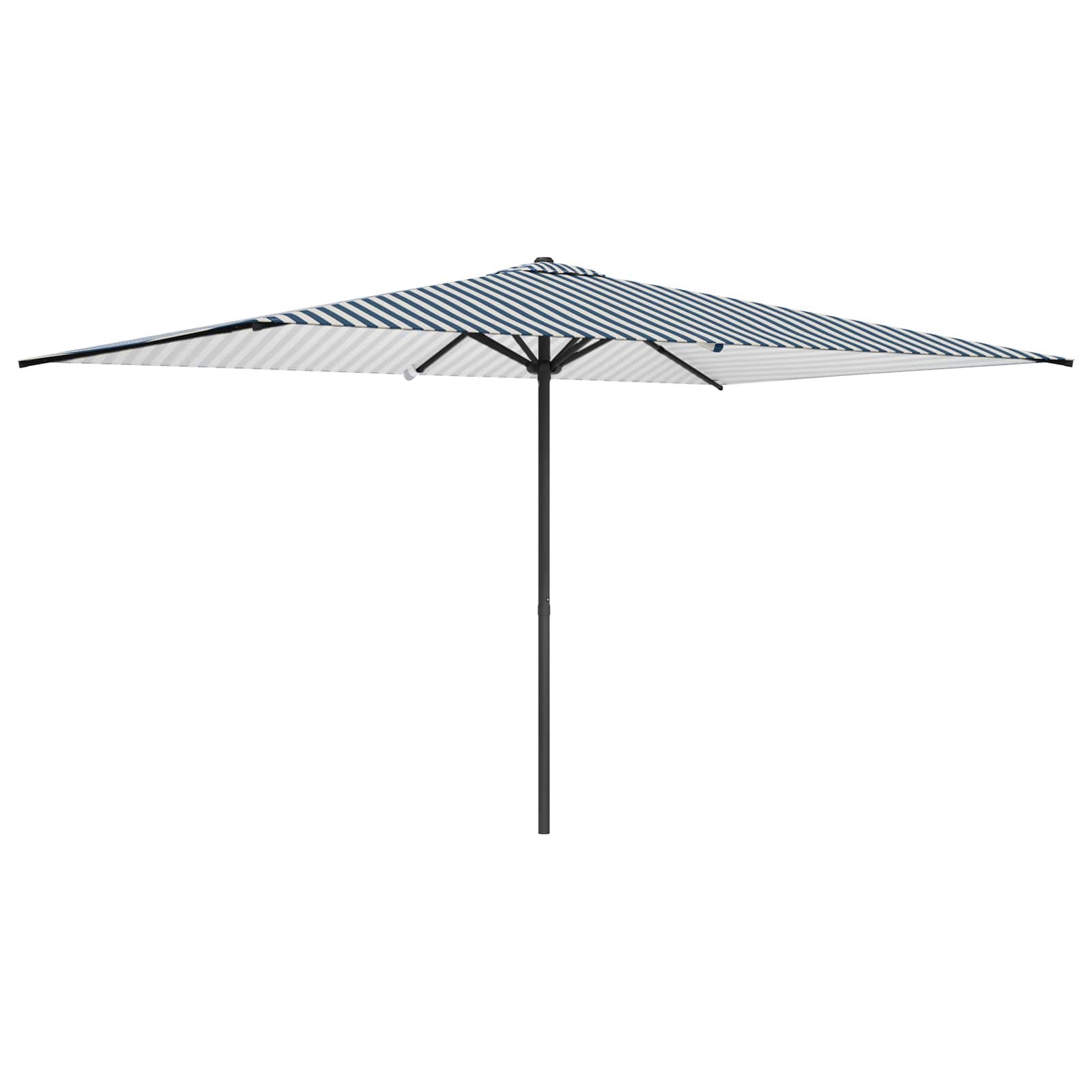 Vidaxl Garden Parasol Rectangular 2 X 3 M Polyester Blue And White