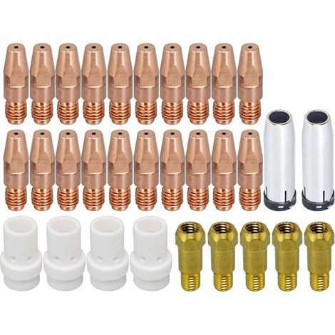36kd Mb36 Mig/mag-schweißbrenner-kontaktdüse 1,2 Mm, Gasdüse, Konischer Kontaktdüsenhalter/diffusor, Zubehör, Verbrauchsmaterialien, 31 Stück