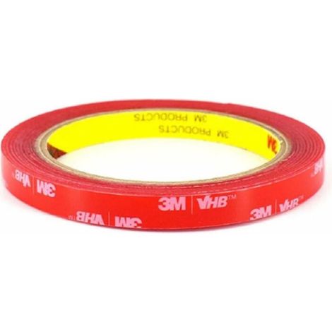Mm X 3 M Transparentes Doppelseitiges Klebeband – Extra Stark, Wasserfest, Hitzebeständig Bis 200 °c – Für Glas, Metall, Keramik