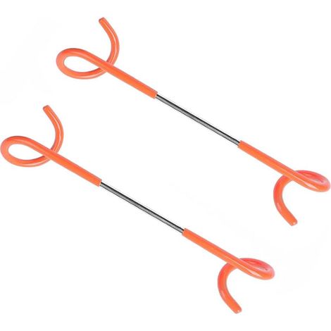 Apex 2er-pack Campinghaken, Laternenhaken, Zelthaken, Zeltstangenhaken, Aufhängehaken Zum Angeln, Campen, Reisen Und Für Abenteuer, Orange