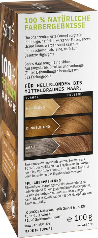SANTE Haarfarbe Pflanzen TERRA, 100 g