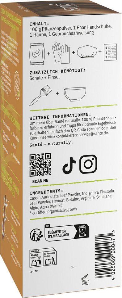 SANTE Haarfarbe Pflanzen TERRA, 100 g Bild 4