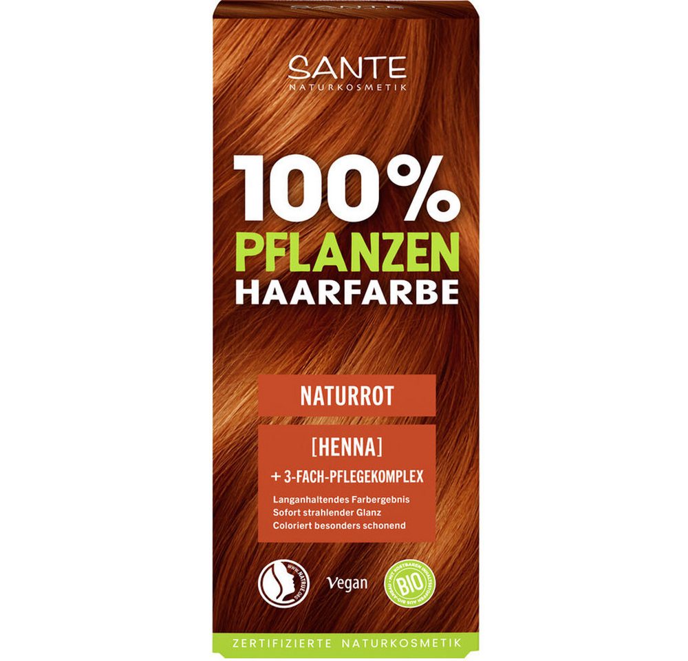 SANTE Haarfarbe Pflanzen NATURROT, 100 g Bild 2