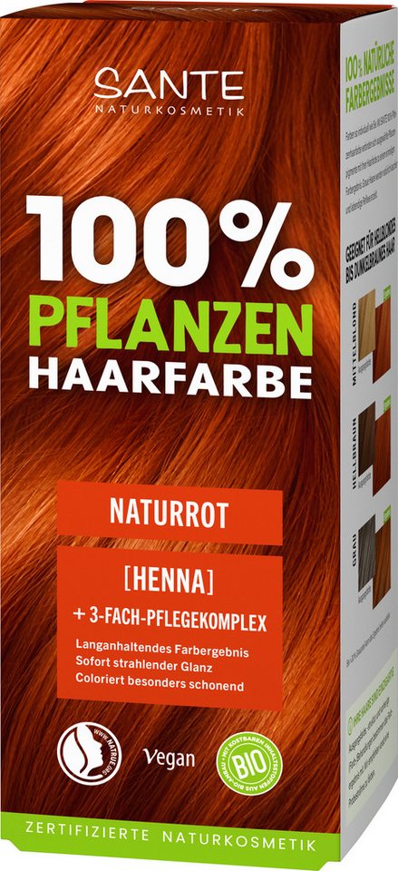 SANTE Haarfarbe Pflanzen NATURROT, 100 g Bild 5