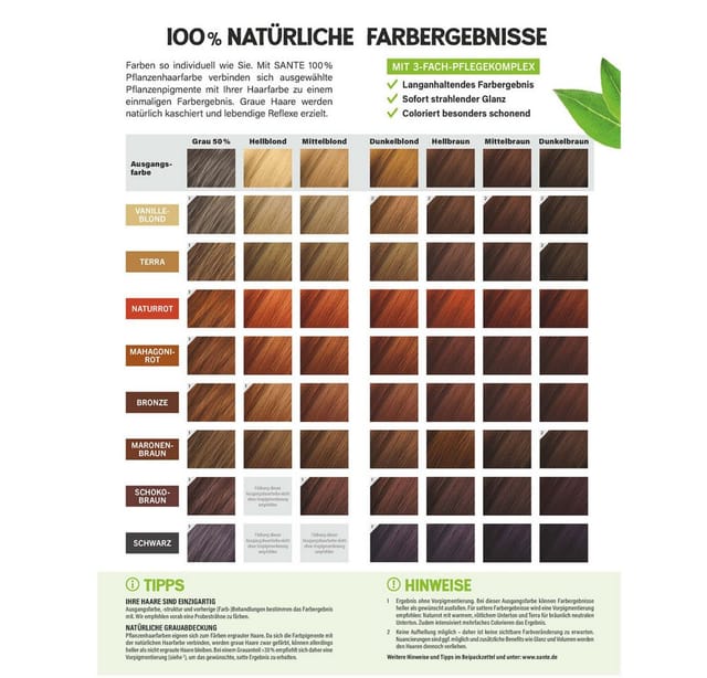 SANTE Haarfarbe Pflanzen VANILLEBLOND, Blond, 100 g
