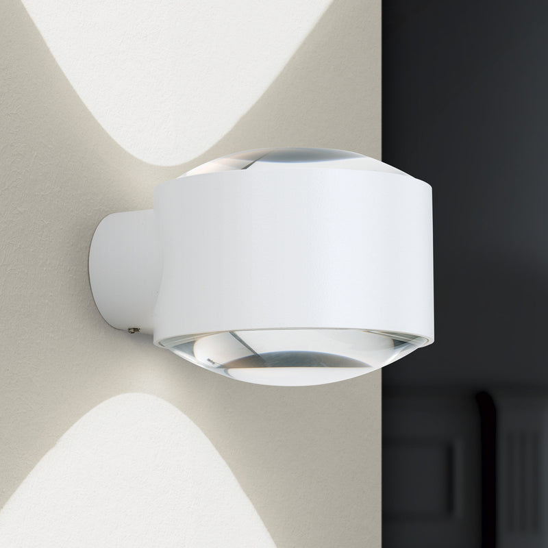 [neuwertig] B-ware Orion Led Außenwandlampe Wandbeleuchtung Tatra Weiß Aluminium 11w Ip65 Dimmbar