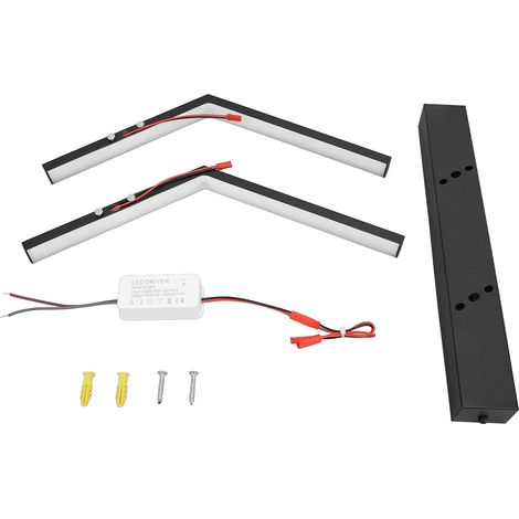 Moderne Led-wandleuchten, 3 Farbtemperaturen, Minimalistisches Schwarzes Design, Wandleuchte Für Badezimmer, Schlafzimmer, Wohnzimmer, 60 Cm/23,6 Zoll