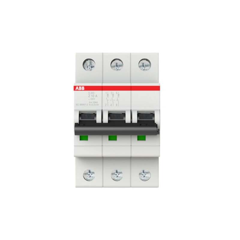 [neuwertig] B-ware Abb Leitungsschutzschalter Sicherungsautomat Ls-schalter S203-z10 10a 400v 3 Pol
