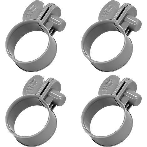 Apex 4er-pack 1 1/4" Kunststoff-schlauchschellen – Sichern Sie Ihre Poolarmaturen – Kompatibel Mit Summer Escape, Intex Und Coleman – Schellen Für Eine Perfekte Abdichtung – Zubehör