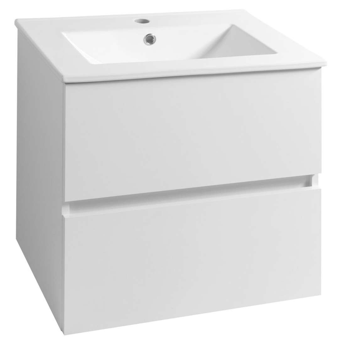 Aqualine Paneda - Waschtischunterschrank 60x55x45 Cm, Weiß Pn260