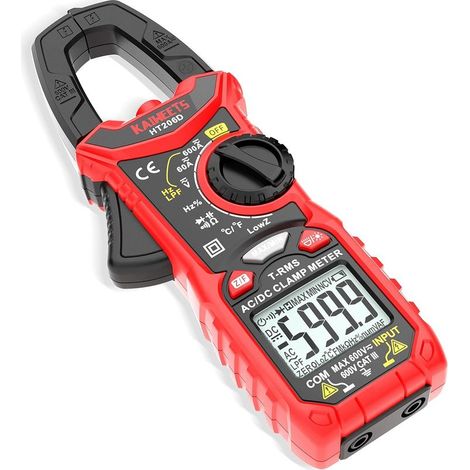 Ht206d Stromzange, 6000-count-multimeter Mit Automatischer Bereichswahl, 600 A Ac/dc-strom