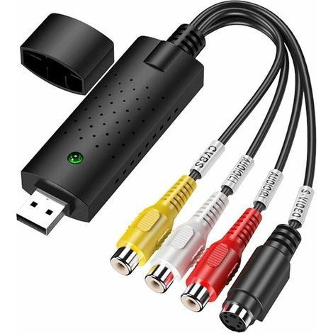– Vhs-zu-usb-2.0-digitalkonverter – Hi8-videoaufnahmekarte Auf Dvd – Kompatibel Mit Windows Und Macos – Ntsc/pal-formate