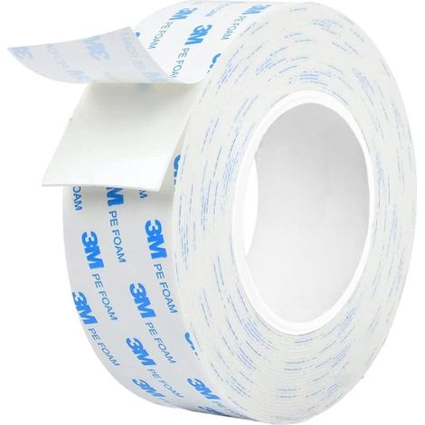 Klebebänder - 3m 1600t Doppelseitiges Klebeband Für Den Innen- Und Außenbereich, Wasserfest, Montageband Für Schwere Gegenstände (19 Mm X 3 M)