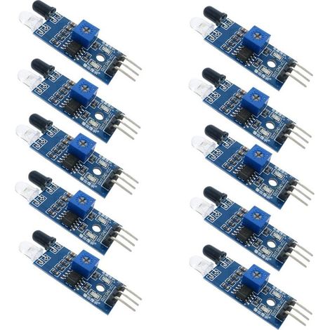 10 Stück Ir-infrarot-hindernisvermeidungssensormodul Für Arduino Smart Car Roboter 3-draht-reflexionsfotoelektrisch Für Arduino Smart Car Roboter