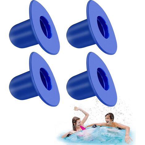 Set Mit Vier Poolstopfen, Wasserpumpen-filterstopfen, Gummi-ablaufstopfen-zubehör Für Aufstellpools, Kompatibel Mit Dem S